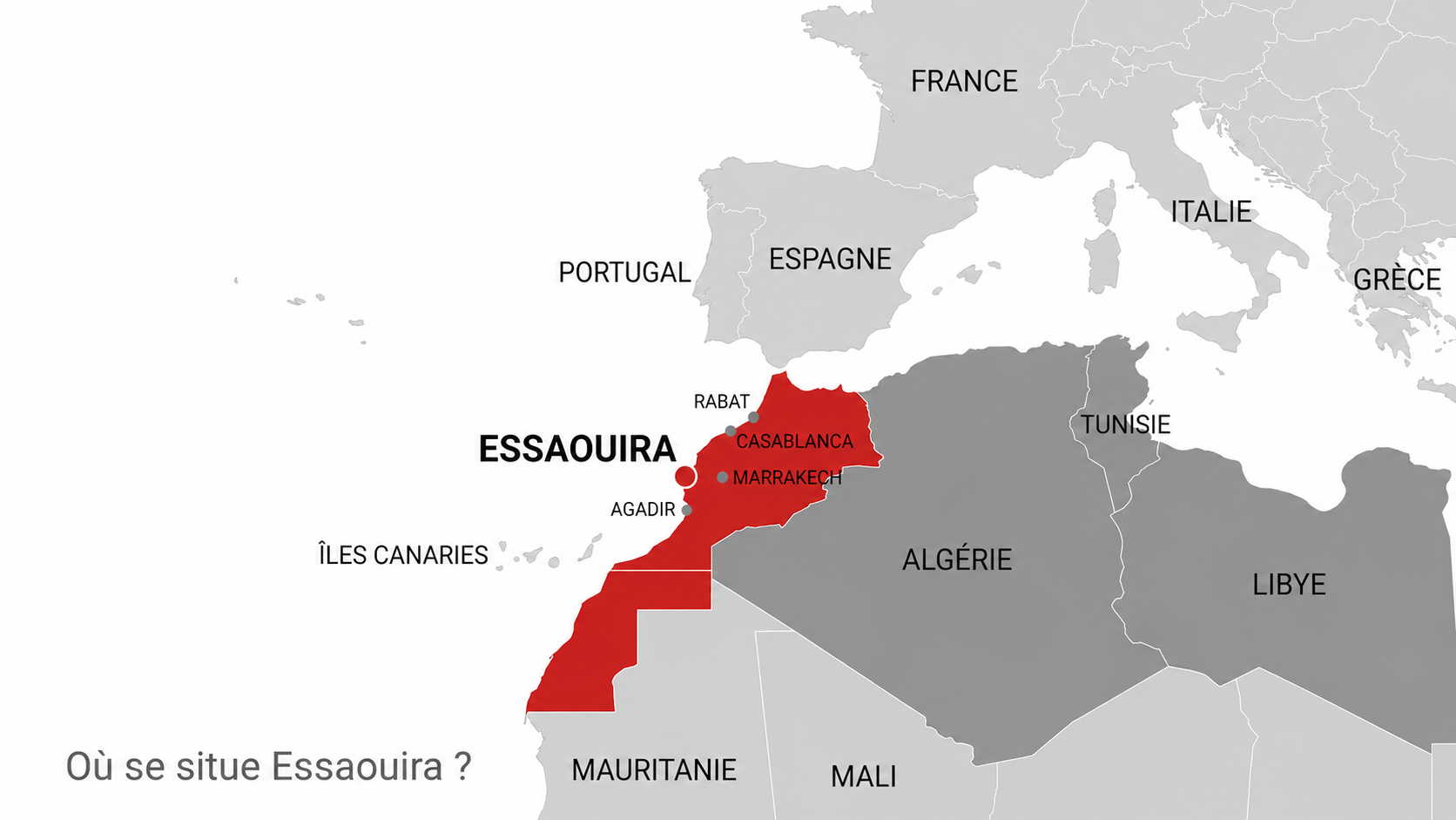 Où se situe Essaouira ?